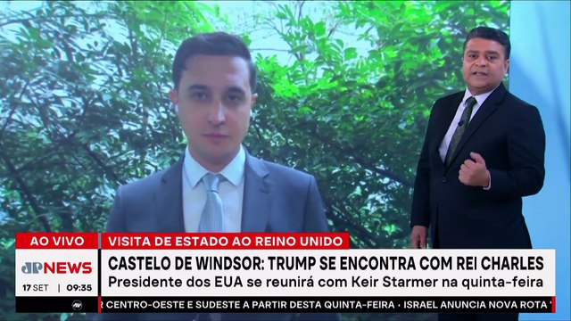 Trump chega ao Castelo de Windsor em visita ao Reino Unido