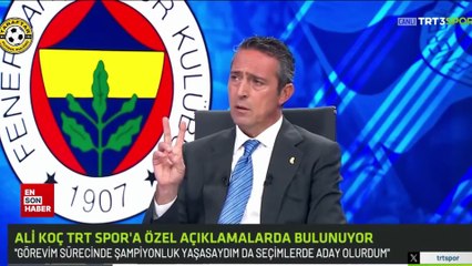 Ali koç: Bizim dönemimizde en az 2 şampiyonluğumuz çalındı