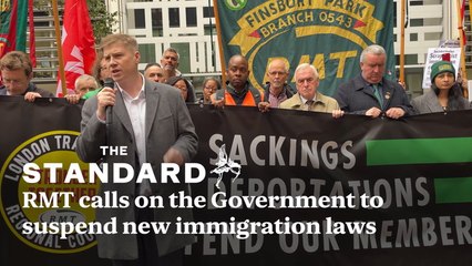 Eddie Dempsey of the RMT calls on the Government to suspend new immigration laws