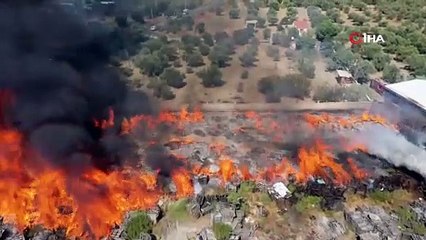 Manisa’daki fabrika yangını kontrol altına alındı