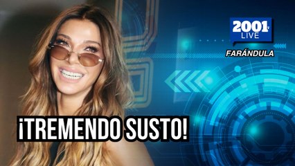 Catherine Fulop pasa tremendo susto durante un show en Buenos Aires