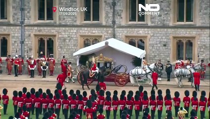 Trump recibe una bienvenida con toda la pompa real en el Castillo de Windsor