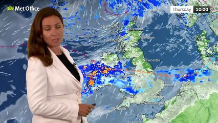 Met Office Evening Weather Forecast 17/09/2025 - Wet and muggy in the south
