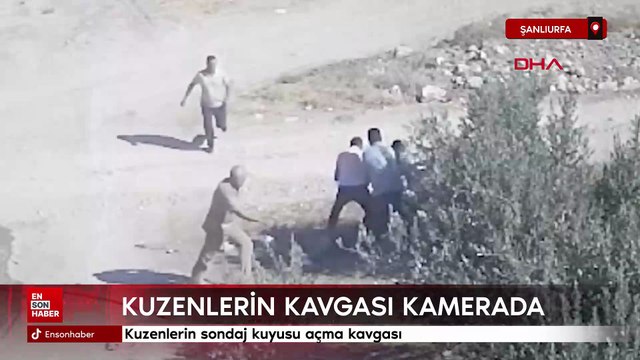 Şanlıurfa'da kuzenlerin sondaj kuyusu açma kavgası kamerada