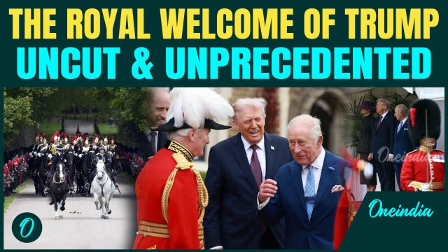 Trump Relishes Bigger-Than-Ever State Visit at Windsor Castle—Watch Full Ceremony,Carriage in One Go