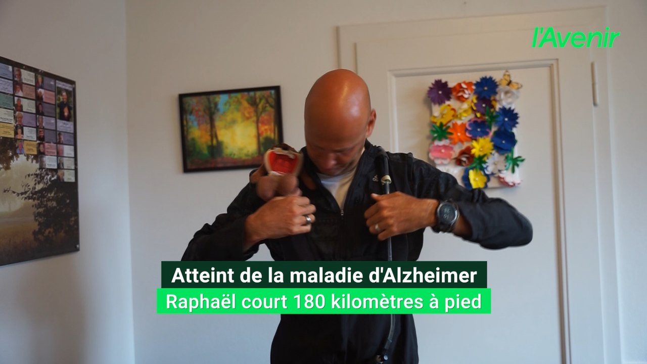 Atteint d'Alzheimer, Raphaël court 180 kilomètres à pied pour sensibiliser à la maladie