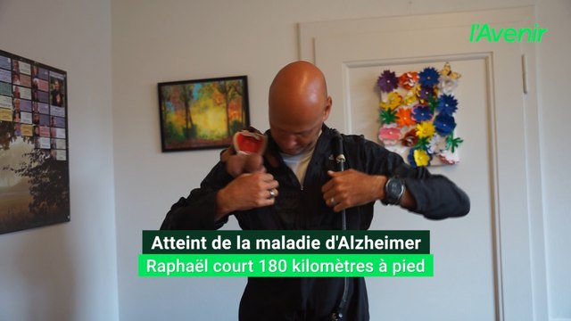 Atteint d'Alzheimer, Raphaël court 180 kilomètres à pied pour sensibiliser à la maladie