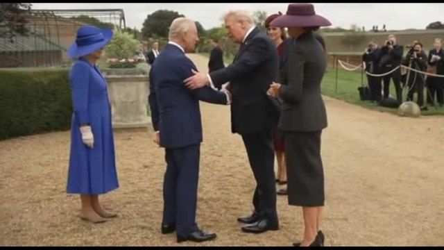 Donald e Melania Trump accolti da Re Carlo e Camilla a Windsor Castle