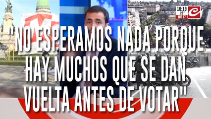 Emiliano Estrada: "Muchos se van a dar vuelta antes de votar"