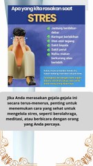 Apa yang kita rasakan saat stress #kesahatan