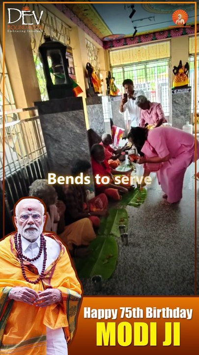 Acharya Ji Serves 1000s on Modi Ji's Birthday | Divine Annadaan Seva #modibirthdayspecial