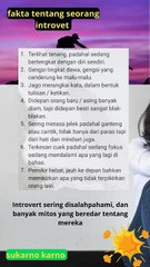 Fakta introvert yang harus kita ketahui#fyp #unikpedia