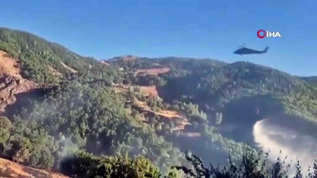 Tunceli’de kırsal alanda yangın: Havadan ve karadan müdahale sürüyor