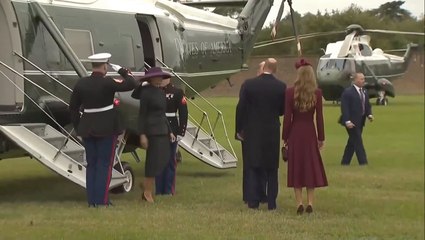 Donald Trump’s three words to Princess Kate upon arrival for state visit