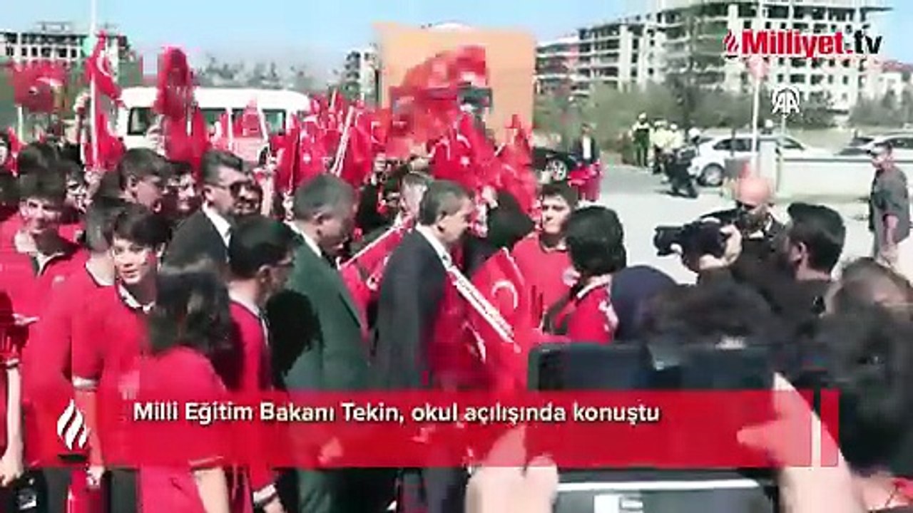 Milli Eğitim Bakanı Tekin, okul açılışında konuştu