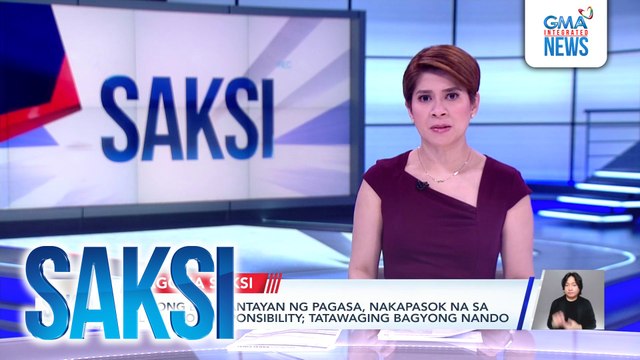 Bagyong binabantayan ng PAGASA, nakapasok na sa PHL Area of Responsibility; tatawaging Bagyong Nando | Saksi
