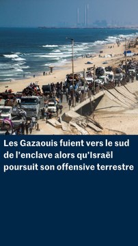 Les Gazaouis fuient la ville alors qu’Israël a commencé son offensive terrestre