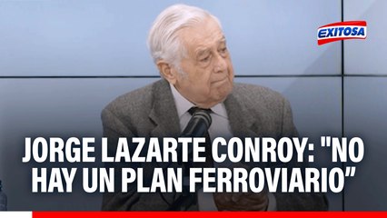 Jorge Lazarte Conroy: "No hay un plan ferroviario, no se puede hacer nada sin reglamentos y estudios"