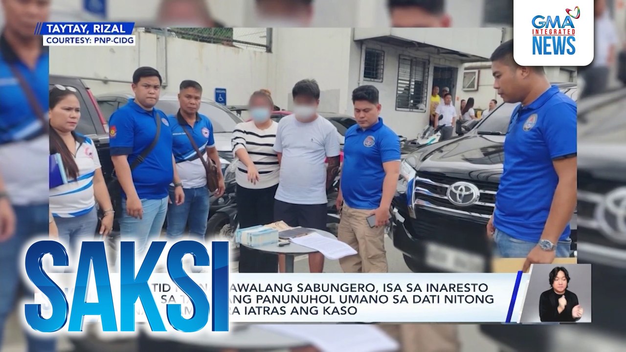 Kapatid ng nawawalang sabungero, isa sa inaresto dahil sa tangkang panunuhol umano sa dati nitong kinakasama para iatras ang kaso | Saksi