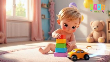A Day with a Cute Toddler | Fun Morning to Bedtime Routine Animation for Kids #toddlers #cute