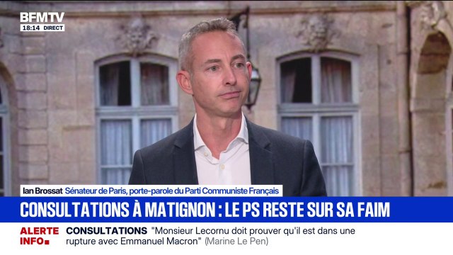 Consultations à Matignon: Il n'en sortira rien , estime Ian Brossat, porte-parole du Parti Communiste français