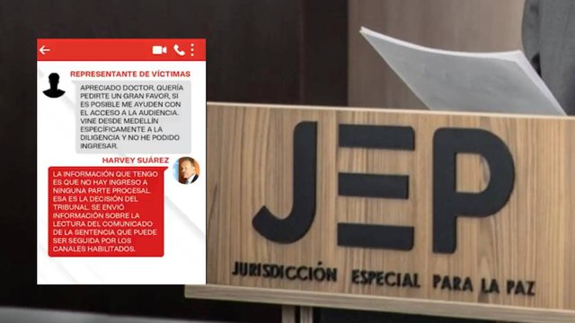 Polémicos chats muestran que la JEP negó el ingreso a las víctimas de las Farc para la lectura de sentencia