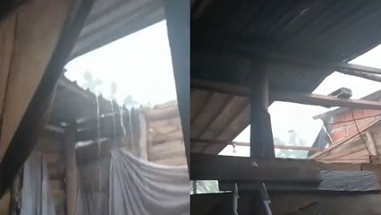 Colegio en el Atlántico se habría quedado sin techo tras vendaval del martes