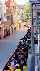 Éxito de participación en el encierro de prueba celebrado este miércoles en el casco histórico de la ciudad
