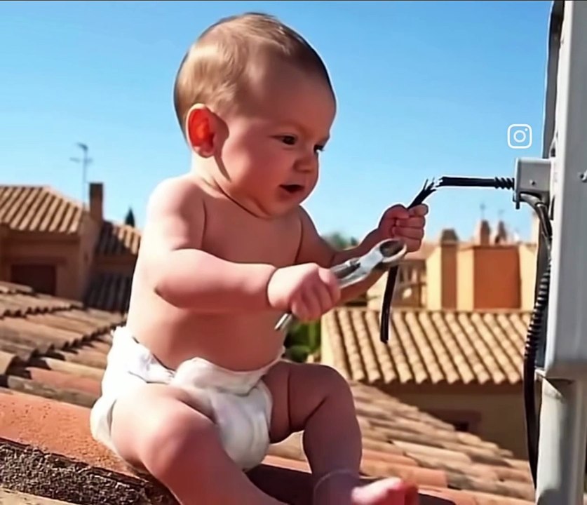 Bebe castiga a su madre