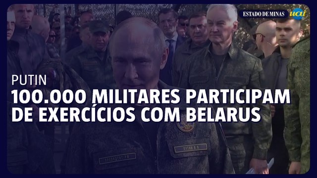 Putin diz que 100.000 militares participam de exercícios conjuntos com Belarus
