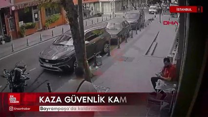 İstanbul’da kaldırımdan yola atlayan çocuğa otomobil çarptı