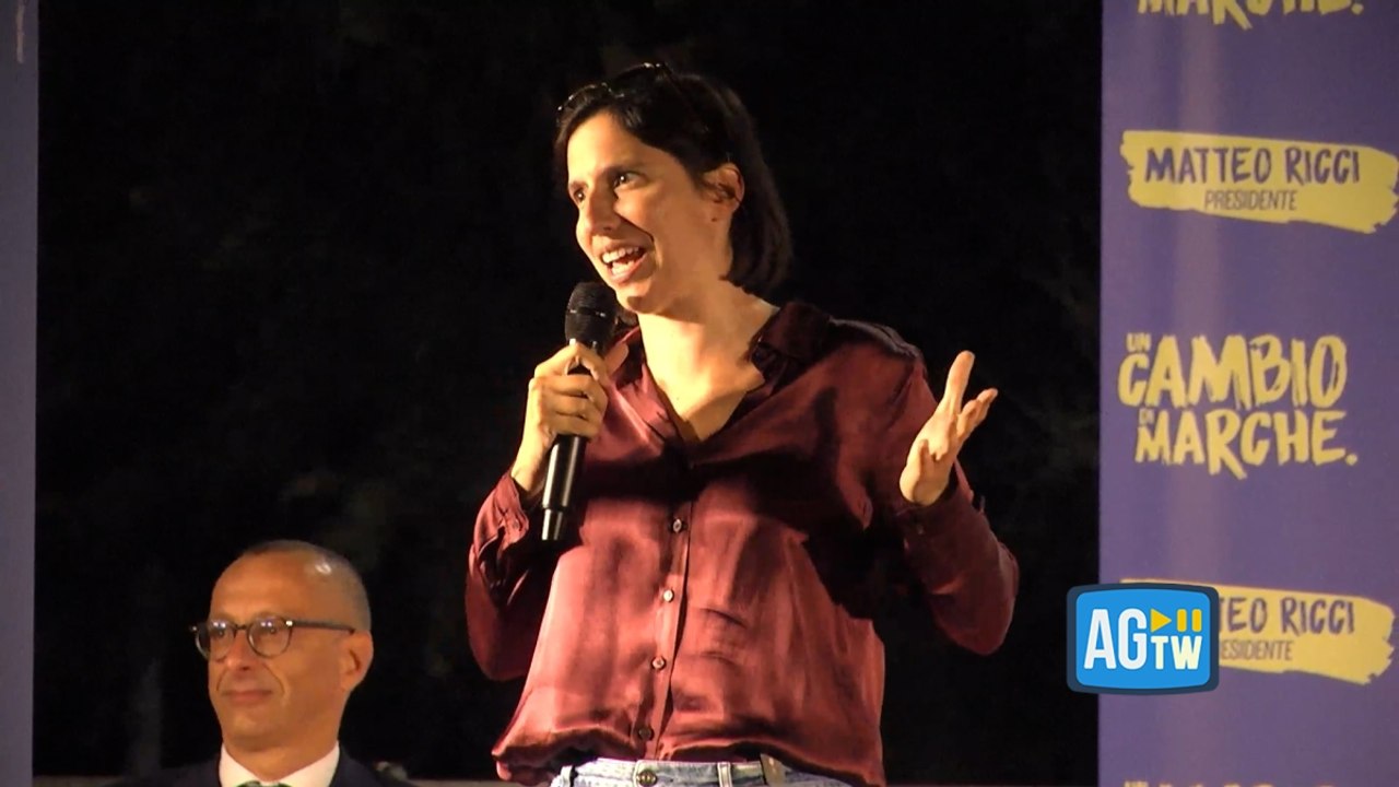 Schlein a Pesaro a sostegno di Ricci: «Dalla Destra cinque anni di promesse vuote»