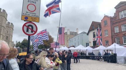 Los muros de Windsor silencian a seguidores de Trump y detractores en su visita de Estado