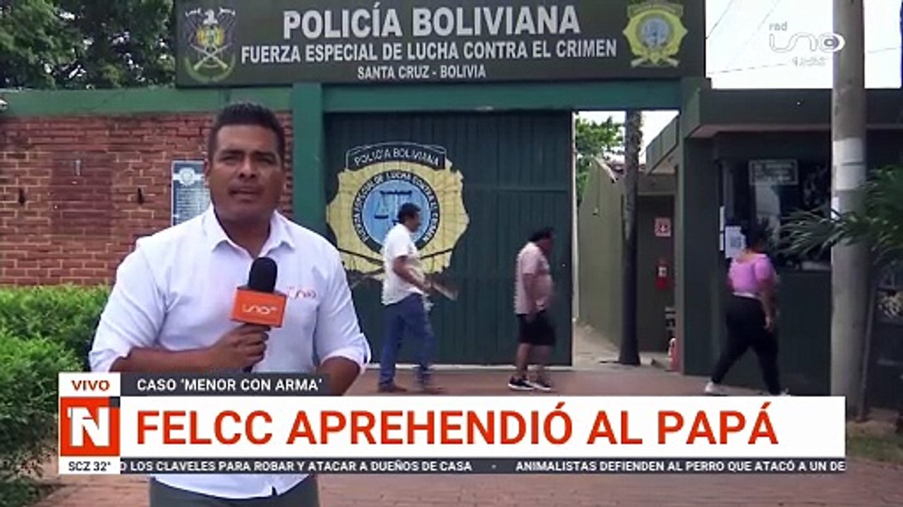 Felcc aprehendió al papá de escolar que llevó arma a su colegio