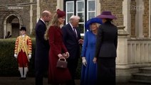 Queen Camilla Appears to Tell Kate Middleton to Move During Awkward Moment with Melania Trump
