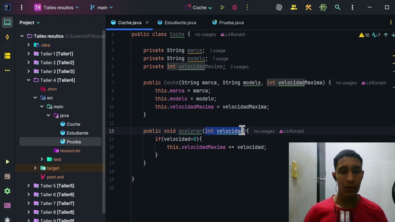 Modificador de acceso private en java || Taller 4