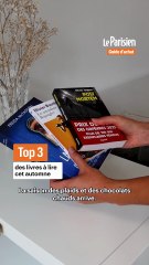 Top 3 des livres à lire cet automne