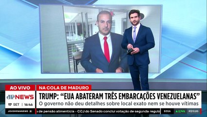 ESCALADA? Trump diz que EUA abateram “três embarcações venezuelanas”
