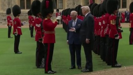 King Charles tells Trump to ‘watch the sword’ as they inspect honour guard at Windsor Castle
