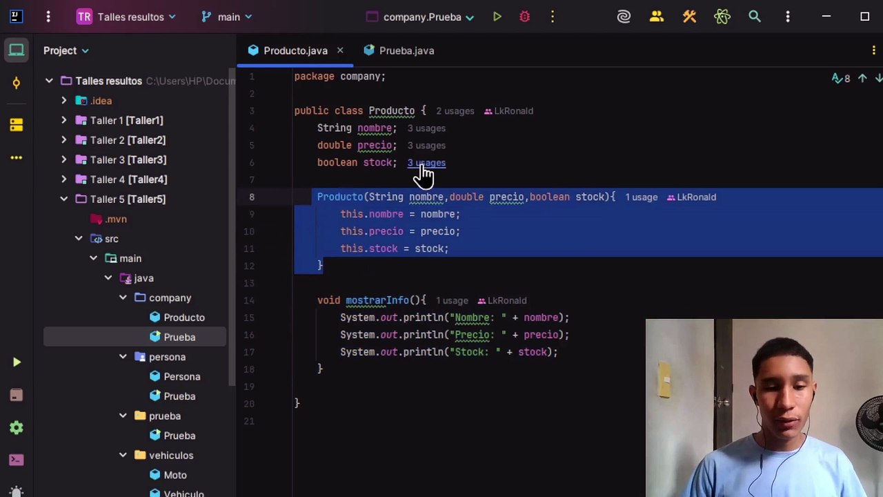 Modificador de paquete (default) en java || Taller 5