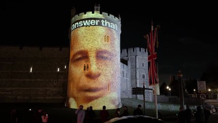 윈저 성벽에 엡스타인 영상...트럼프 방문에 런던 '부글' / YTN