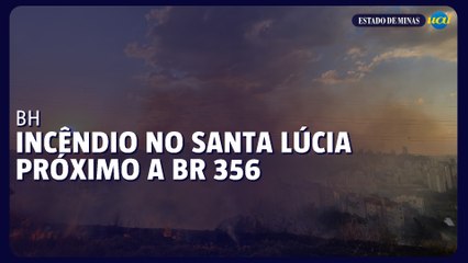 Incêndio no bairro Santa Lúcia em área próxima a BR 356