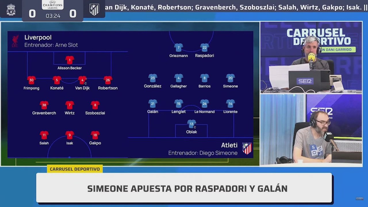 RESUMEN y GOLES del LIVERPOOL 3 - ATLÉTICO DE MADRID 2 de CHAMPIONS | Carrusel Deportivo