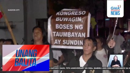 Mga miyembro ng United People's Initiative, nagmartsa kontra-katiwalian | Unang Balita