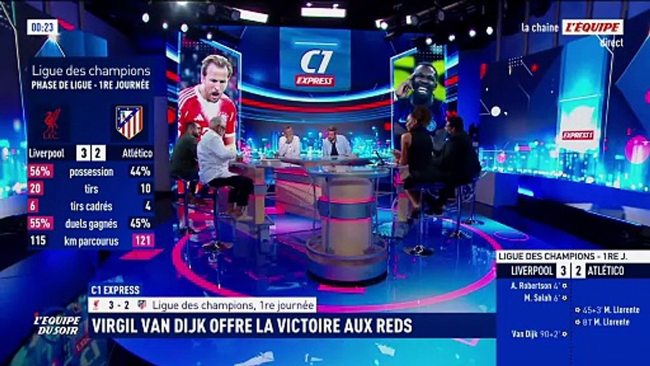 Grâce à un but de Van Dijk dans le temps additionnel, Liverpool arrache la victoire face à l'Atlético de Madrid - Foot - Ligue des champions