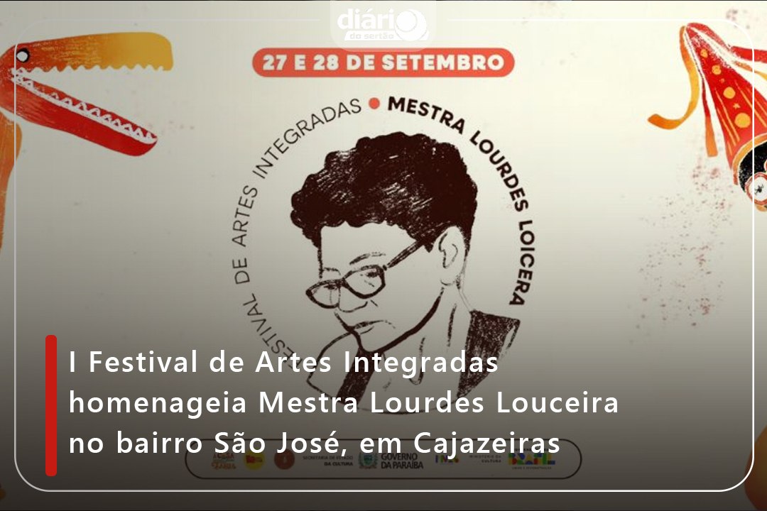 I Festival de Artes Integradas homenageia Mestra Lourdes Louceira no bairro São José, em Cajazeiras