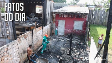Incêndio em casa de madeira na Sacramenta teria sido causado por vela acesa, dizem moradores