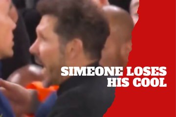 Simeone explodes after last-minute loss against Liverpool