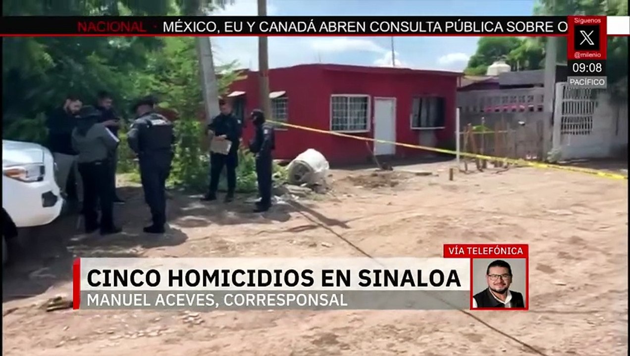 Jornada violenta en Sinaloa durante el Grito de Dolores deja cinco víctimas sin vida