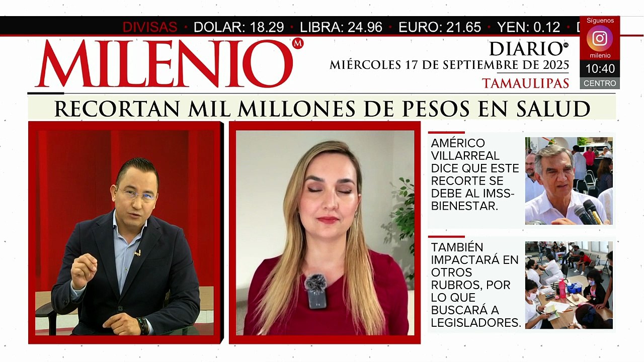 Américo Villarreal atribuye recorte de mil millones en salud al modelo IMSS-Bienestar